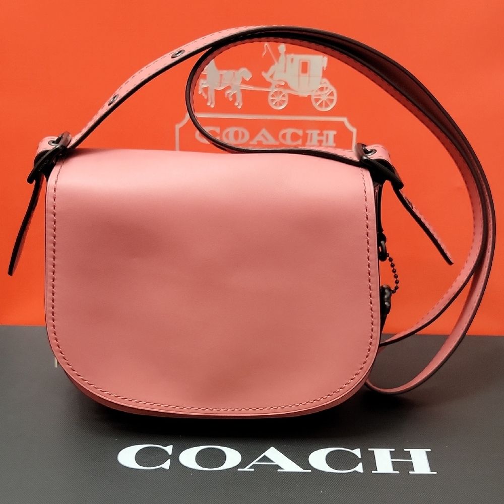 Coach ☆1941☆ Saddle 23 GLVTN Crossbody Bag Peony No. 55036